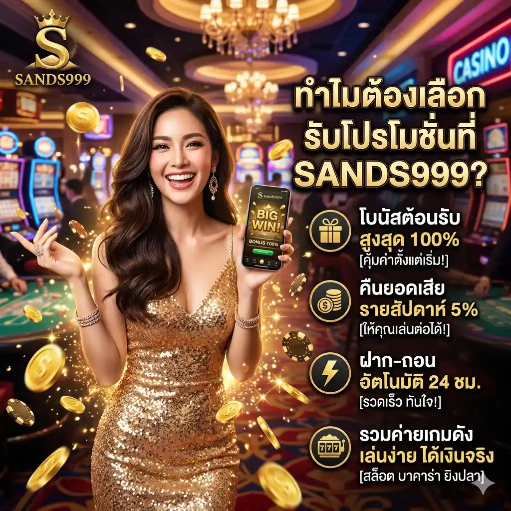ทำไมต้องเลือกรับโปรโมชั่นที่ -sands999